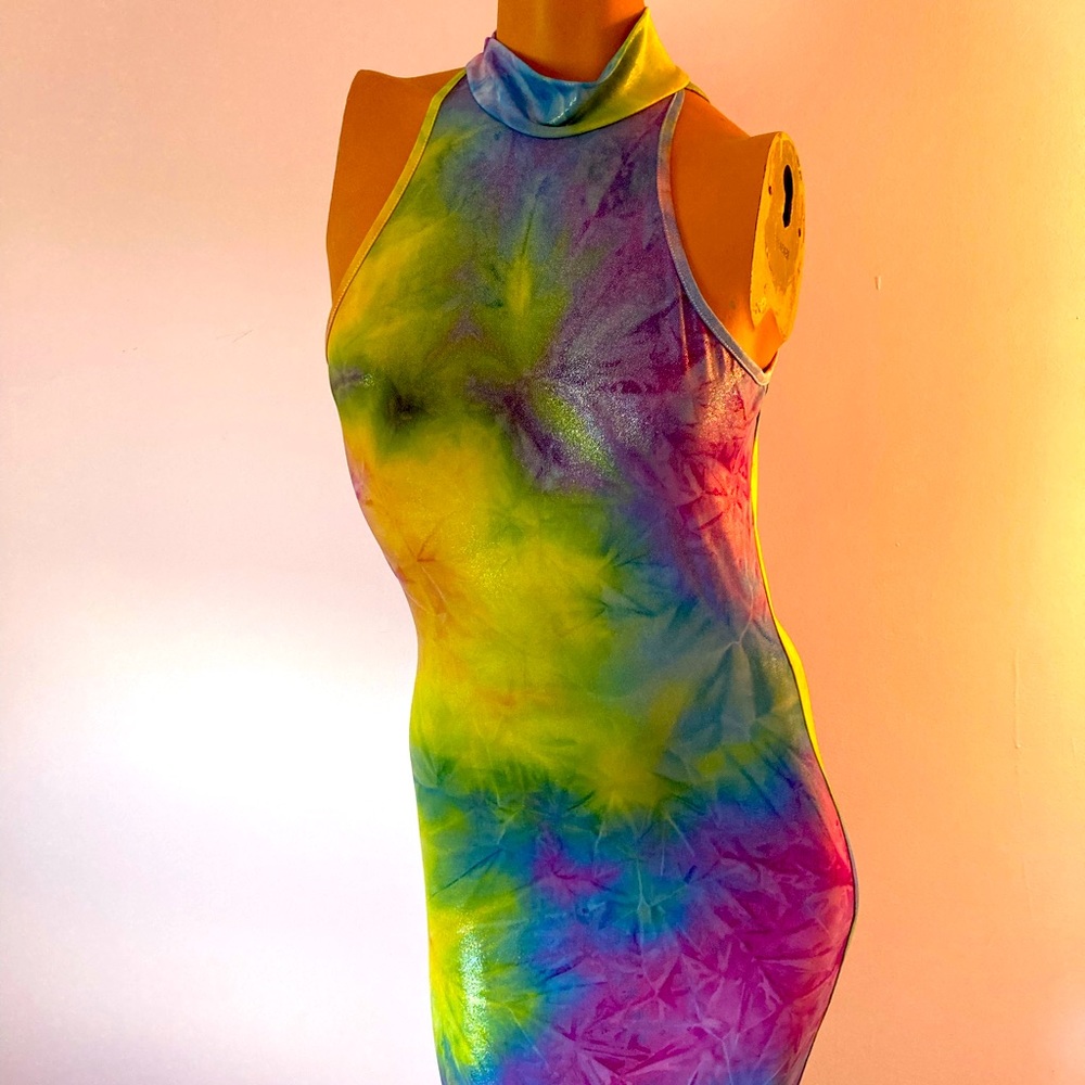 Y2K Vintage Tie-Dye Bodycon Dress